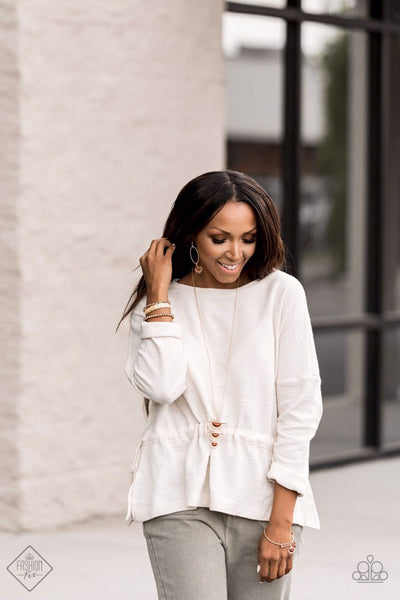 Paparazzi Serene Sheen - Gold Necklace