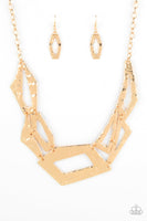 Paparazzi Break The Mold - Gold Necklace