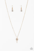 Paparazzi Key Figure - Gold Necklace