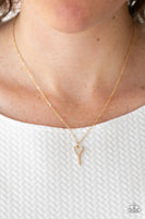 Paparazzi Key Figure - Gold Necklace