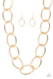 Paparazzi The Challenger - Gold Necklace
