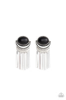 Paparazzi Monsoon Season - Black Post Earrings