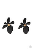 Paparazzi Hawaiian Heiress - Black Post Earrings