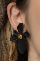 Paparazzi Hawaiian Heiress - Black Post Earrings