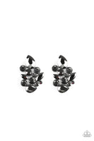 Paparazzi Galaxy Glimmer - Black Post Earrings