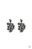 Paparazzi Galaxy Glimmer - Black Post Earrings