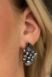 Paparazzi Galaxy Glimmer - Black Post Earrings