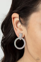Paparazzi Sparkle at Your Service - White Clip-On Earrings