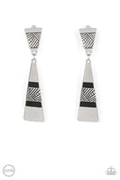 Paparazzi Safari Seeker - Black Clip-On Earrings