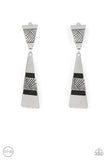 Paparazzi Safari Seeker - Black Clip-On Earrings