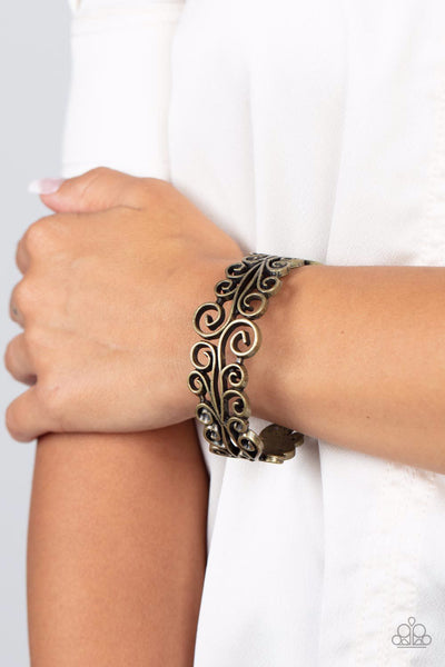 Paparazzi Dressed to FRILL - Brass Bracelet