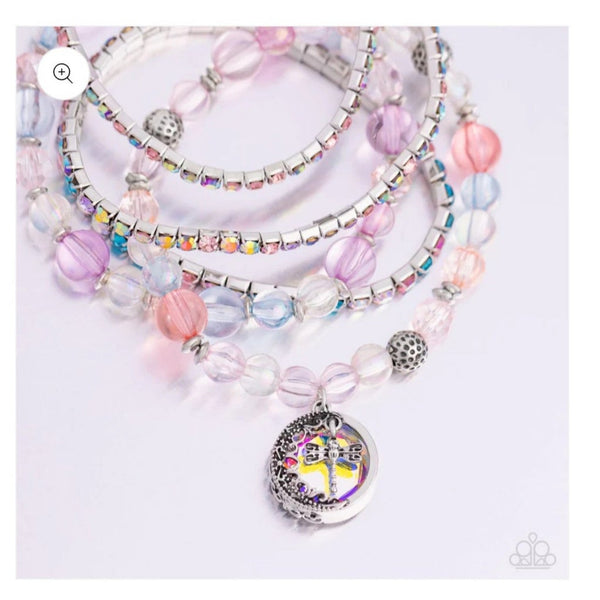 Paparazzi Dream on Dragonfly- Multi Bracelet