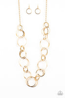 Paparazzi Natural-Born RINGLEADER - Gold Necklace
