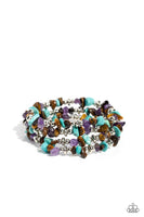 Paparazzi Stacking Stones - Brown Bracelet
