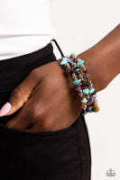 Paparazzi Stacking Stones - Brown Bracelet