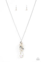 Paparazzi Drip Drop Dazzle - White Necklace