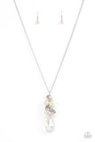 Paparazzi Drip Drop Dazzle - White Necklace