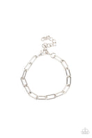 Paparazzi Lit Locomotion - Silver Urban Bracelet