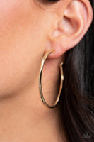 Paparazzi Spitfire - Gold Hoop Earrings