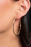 Paparazzi Spitfire - Gold Hoop Earrings