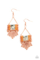 Paparazzi Riverbed Bounty - Copper Earrings