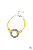 Paparazzi Choose Happy - Yellow Bracelet