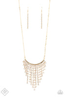 Paparazzi Glitter Bomb - Gold Necklace