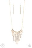 Paparazzi Glitter Bomb - Gold Necklace
