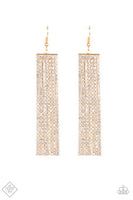 Paparazzi Top-Down Shimmer - Gold Earrings