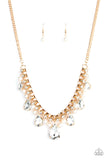 Paparazzi Knockout Queen - Gold Necklace