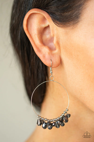 Paparazzi Crystal Collaboration - Silver Earrings
