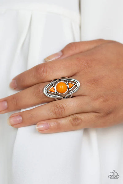 Paparazzi Aztec Adobe - Orange Ring