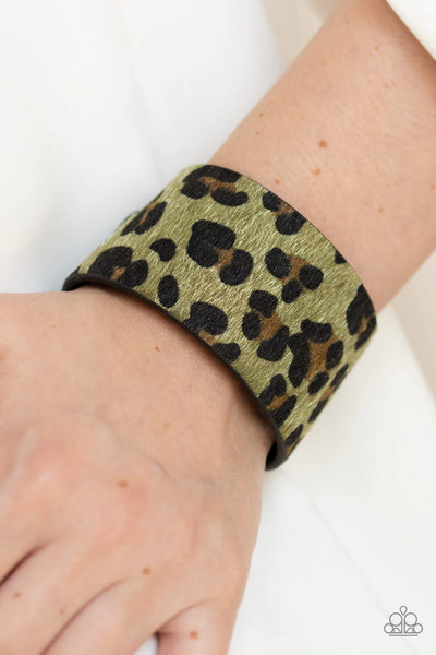 Paparazzi Cheetah Cabana - Green Bracelet