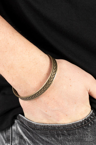 Paparazzi Terra Tread - Brass  Bracelet