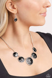 Paparazzi PALM Before the Storm - Black Necklace