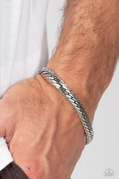 Paparazzi Cargo Couture - Silver Bracelet