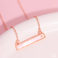 Paparazzi Devoted Darling - Copper Necklace