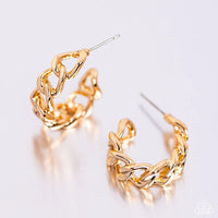 Paparazzi Casual Confidence - Gold Hoop Earrings