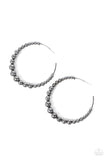 Paparazzi Show Off Your Curves - Black Hoop Earrings