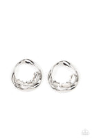 Paparazzi Imperfect Illumination - White Post Earrings