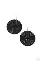 Paparazzi Caribbean Cymbal - Black Earrings