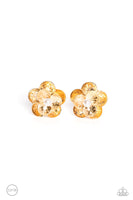 Paparazzi Miami Magic - Gold Clip-On Earrings