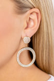 Paparazzi GLOW You Away - Gold Post Earring