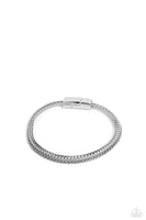 Paparazzi Cable Train - Silver Men’s Bracelet