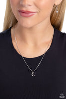 Paparazzi Seize the Initial - C - Silver Necklace