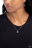 Paparazzi Seize the Initial - D - Silver Necklace