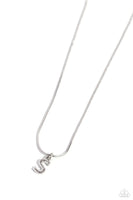 Paparazzi Seize the Initial - S - Silver Necklace