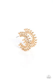 Paparazzi The Way You Make Me WHEEL - Gold Hoop Earrings