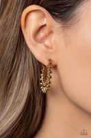Paparazzi The Way You Make Me WHEEL - Gold Hoop Earrings