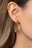 Paparazzi The Way You Make Me WHEEL - Gold Hoop Earrings